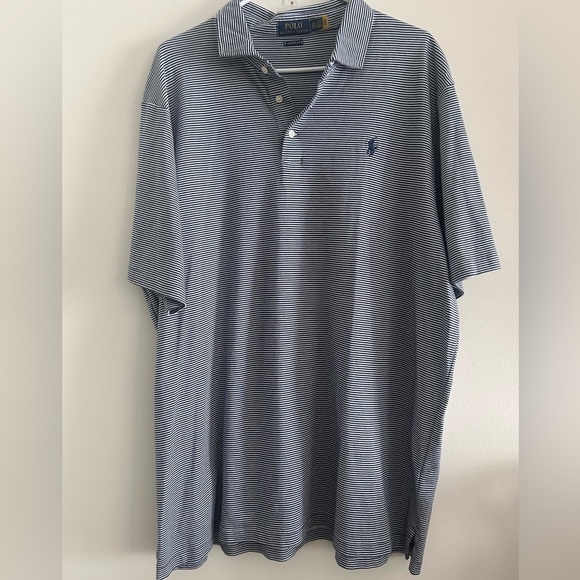 Ralph Lauren Other - Ralph Lauren Navy and White Thin-Stripe Polo